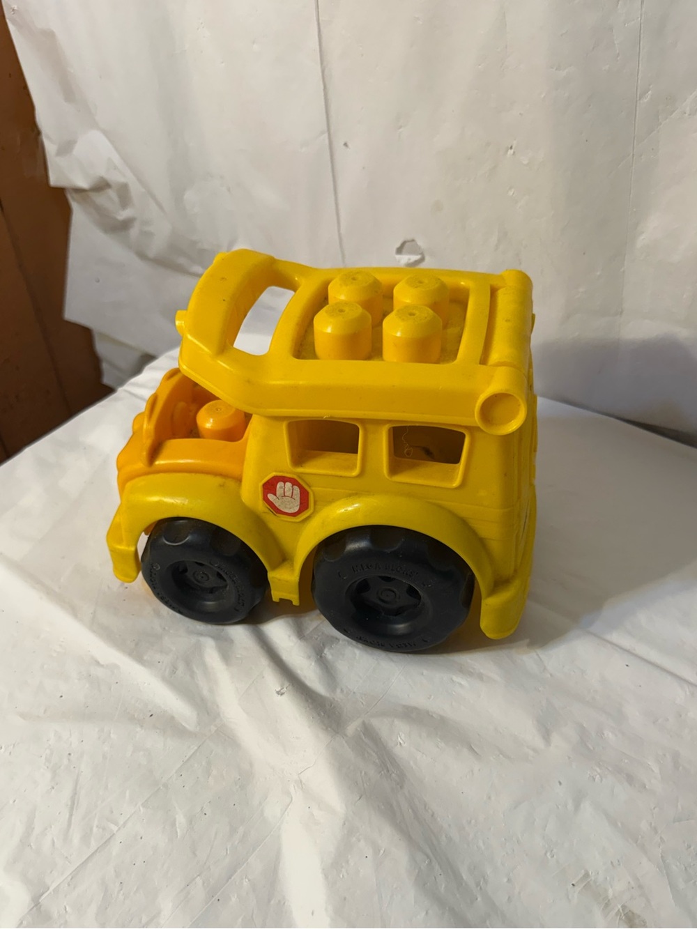 Mega Bloks First Builders school bus toy
